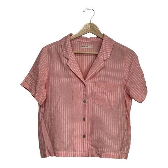 Marine Layer Shirt Womens small lyocell  Linen Blend  Button Up - Picture 1 of 6
